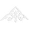 Ekena Millwork Pitch Whitman Architectural Grade PVC Gable Pediment, 72"W x 24"H x 1"P (8/12) GPP072X024X100WHI - alternate 1